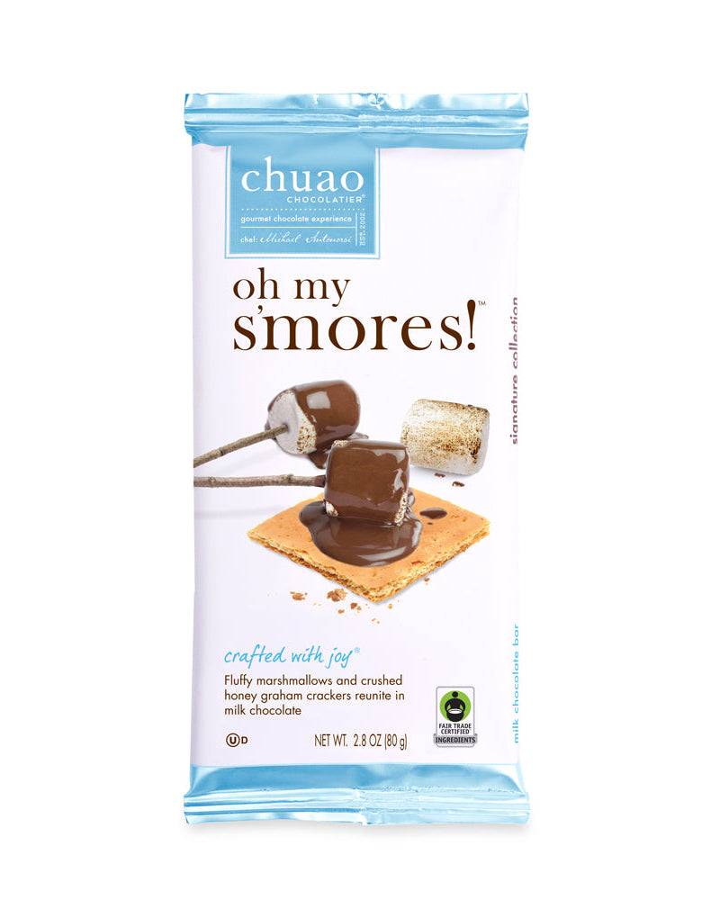 Front of Oh My S'Mores chocolate bar