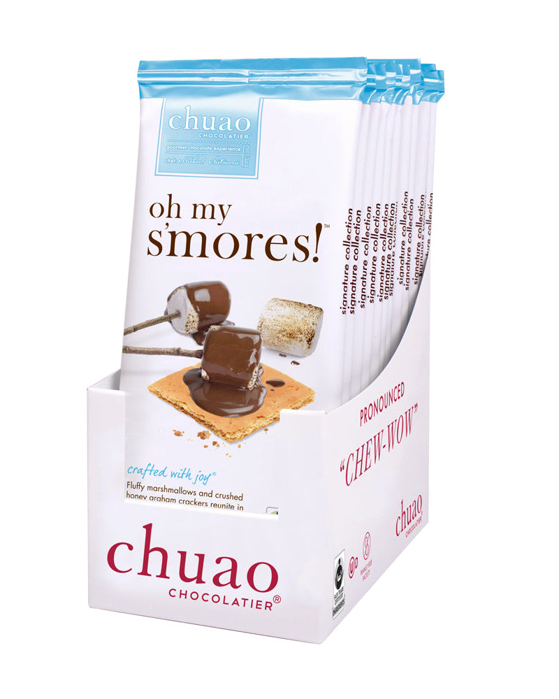 Pack of 10 s'mores bars in white display ready box