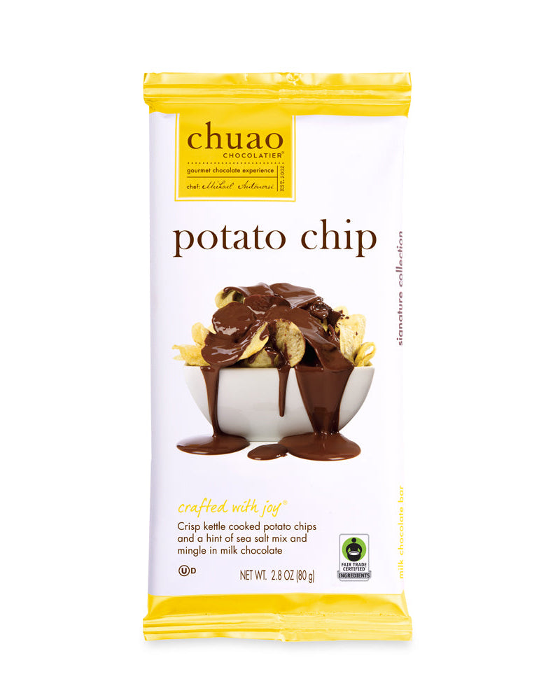 Front of Potato Chip chocolate bar