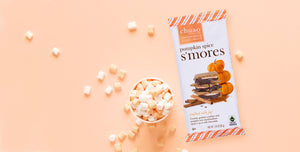 pumpkin spice s'more milk chocolate bar