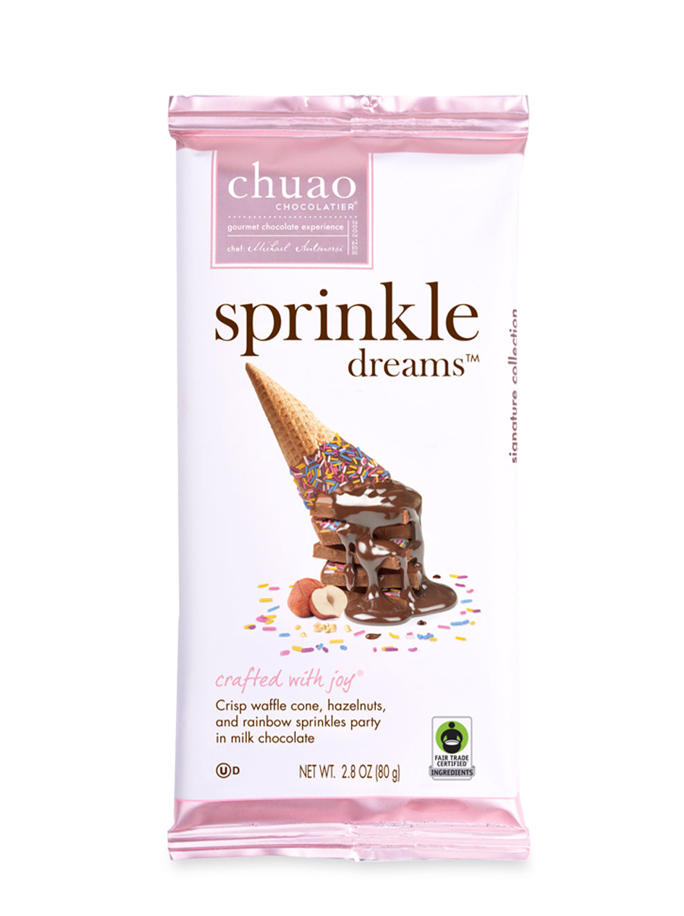 front of sprinkle dreams chocolate bar