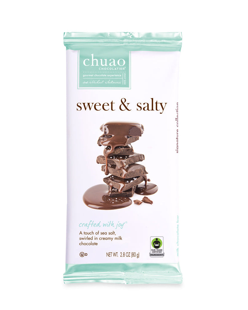 Front of Sweet & Salty Chocolate Bar