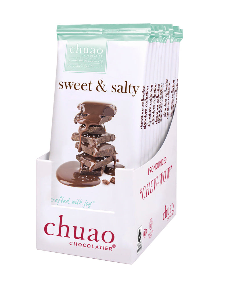 Pack of 12 sweet & salty bars in white display ready box