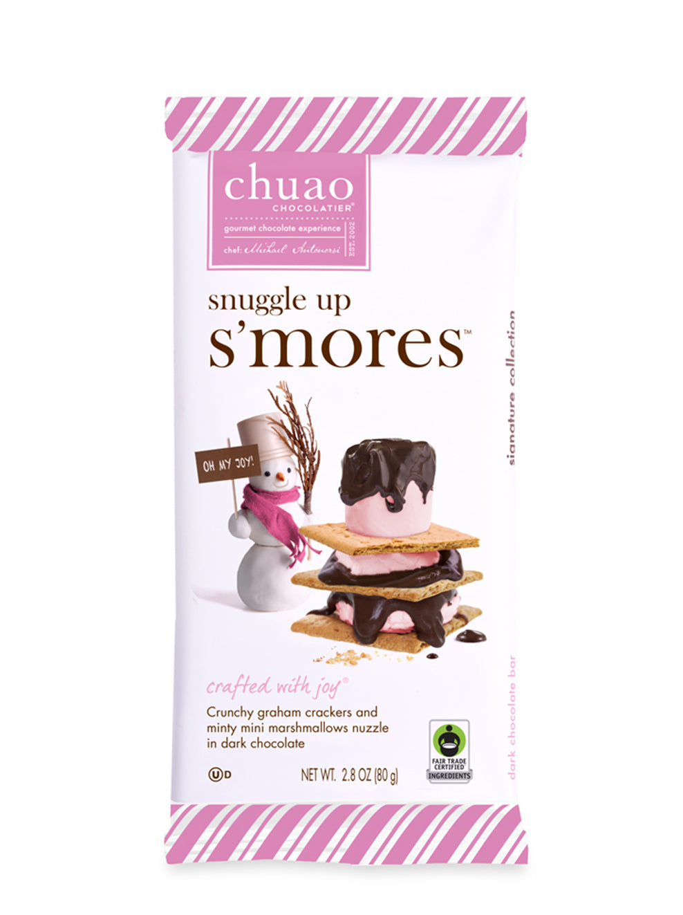 front of mint s'mores chocolate bar