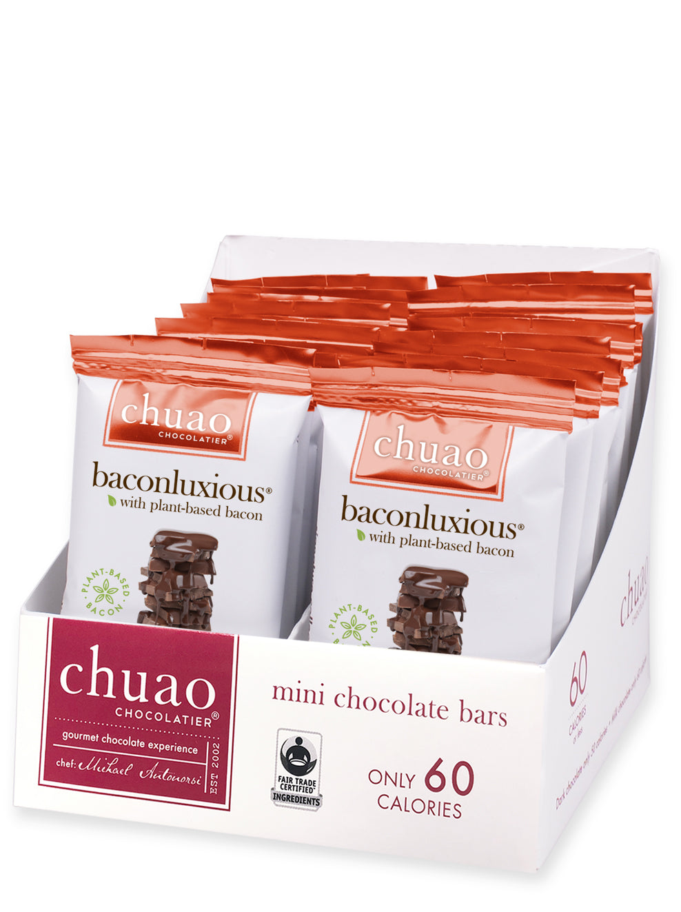 Baconluxious with Plant-Based Bacon Mini Bar pack of 24