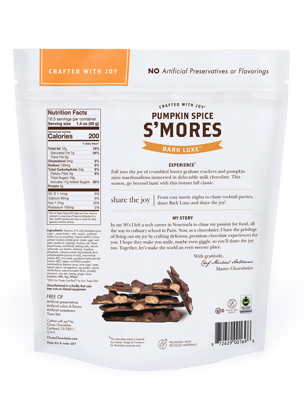 Bark Luxe Pumpkin Spice S'mores - SOLD OUT