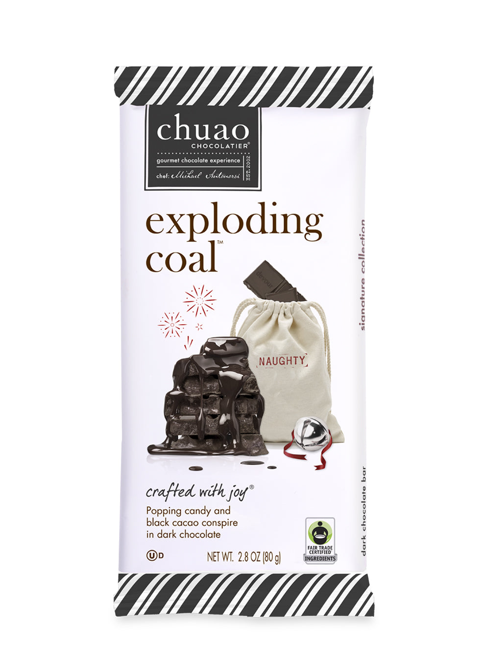 Exploding Coal Chocolate Bar